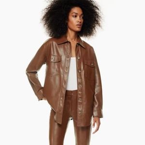 Wilfred Ganna Pleather Shacket